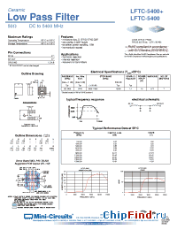 Datasheet LFTC-5400+ manufacturer Mini-Circuits